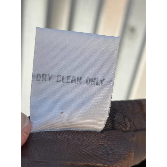 Tweeds Women's A-Line Knee Skirt Brown Floral Paisley 6 - Picture 10 of 10